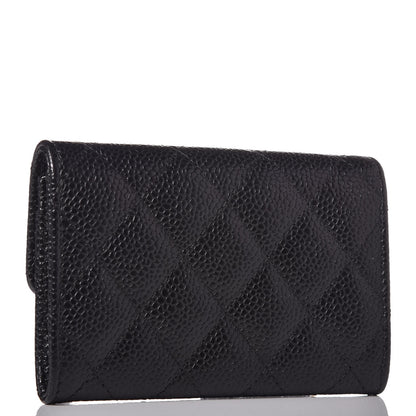 Chanel Caviar Quilted Flap Card Holder Black 3 of 8