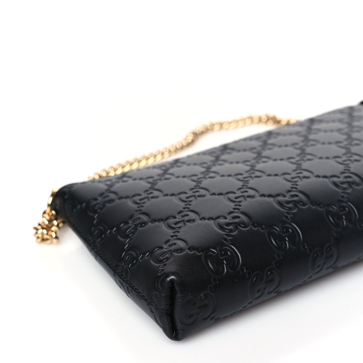 Gucci Guccissima Signature Wrist Wallet Black 8 of 10