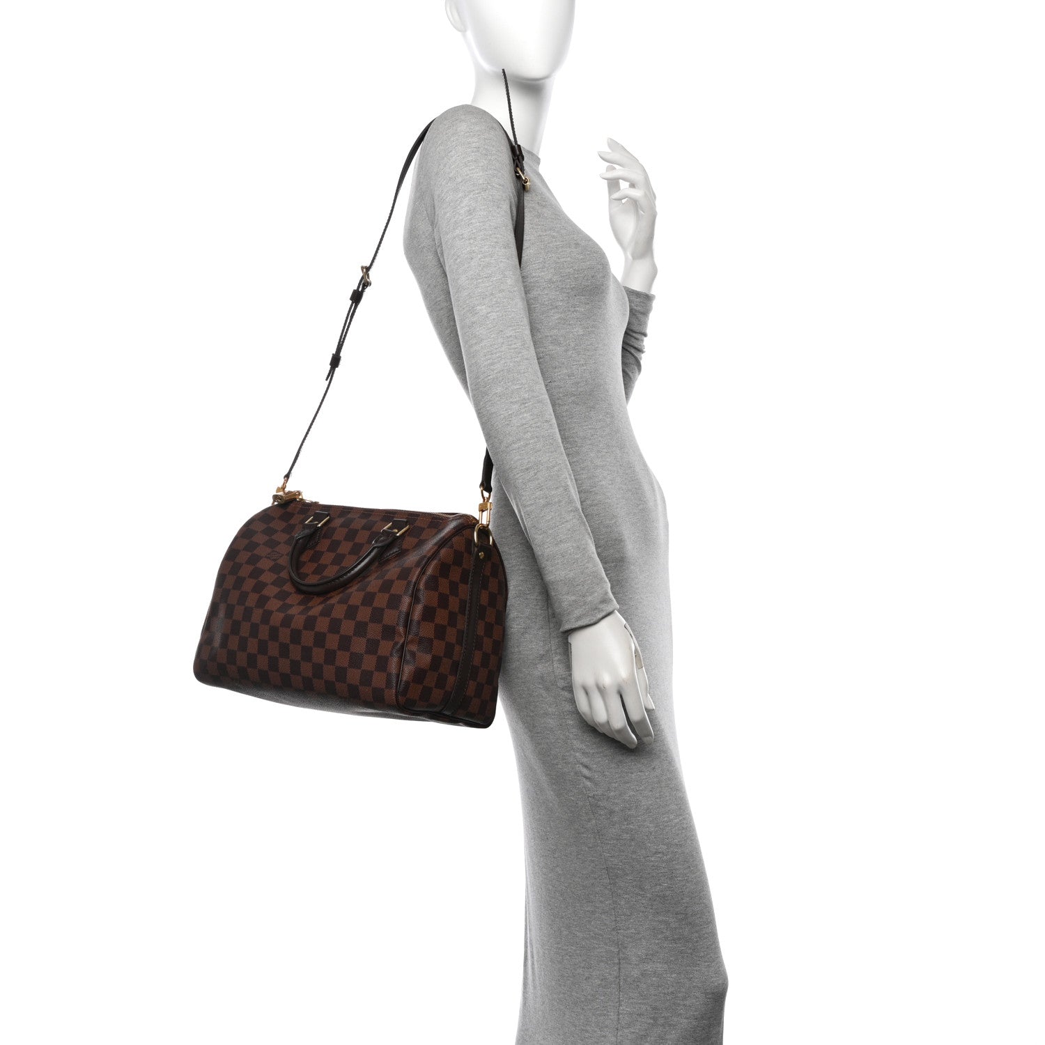 Louis Vuitton Damier Ebene Speedy Bandouliere 30 2 of 10