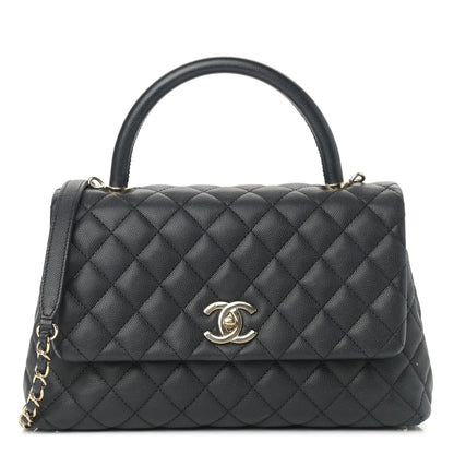 Chanel Caviar Quilted Small Coco Handle Flap Black 1 of 14