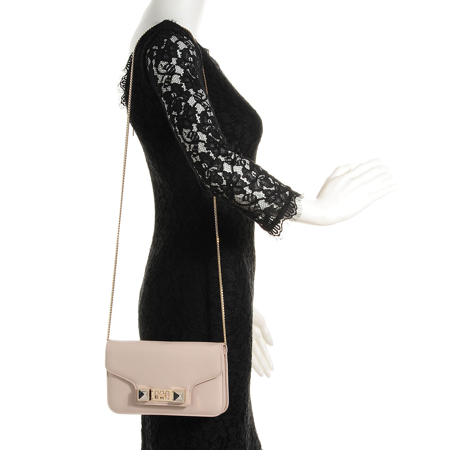 Proenza Schouler Leather PS11 Chain Wallet Blush 2 of 6