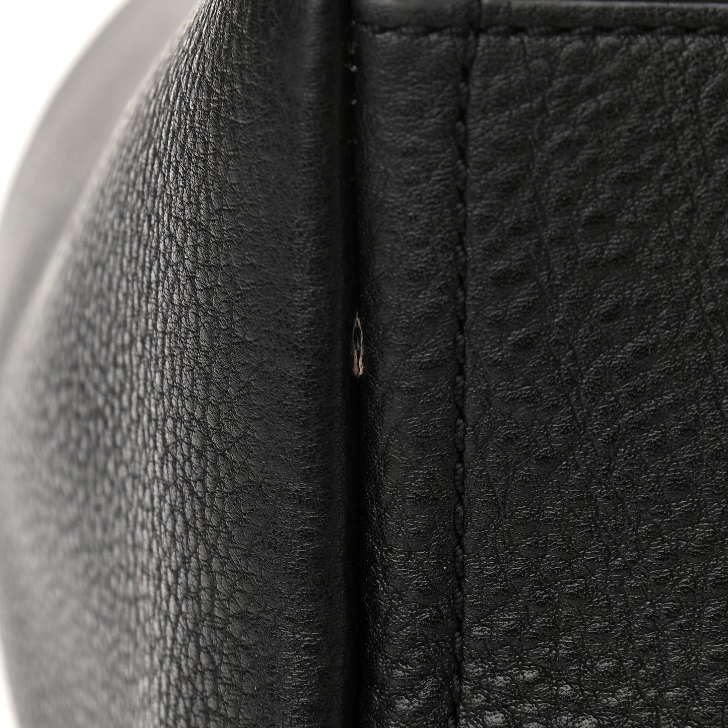 Grained Calfskin The Tag Tote Black