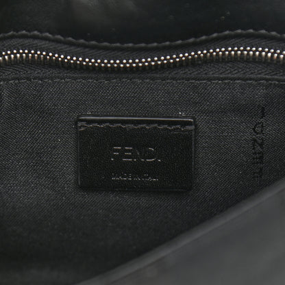 Fendi Recycled Nylon Vitello Grace Light Pequin Baguette Belt Pouch Black 6 of 8