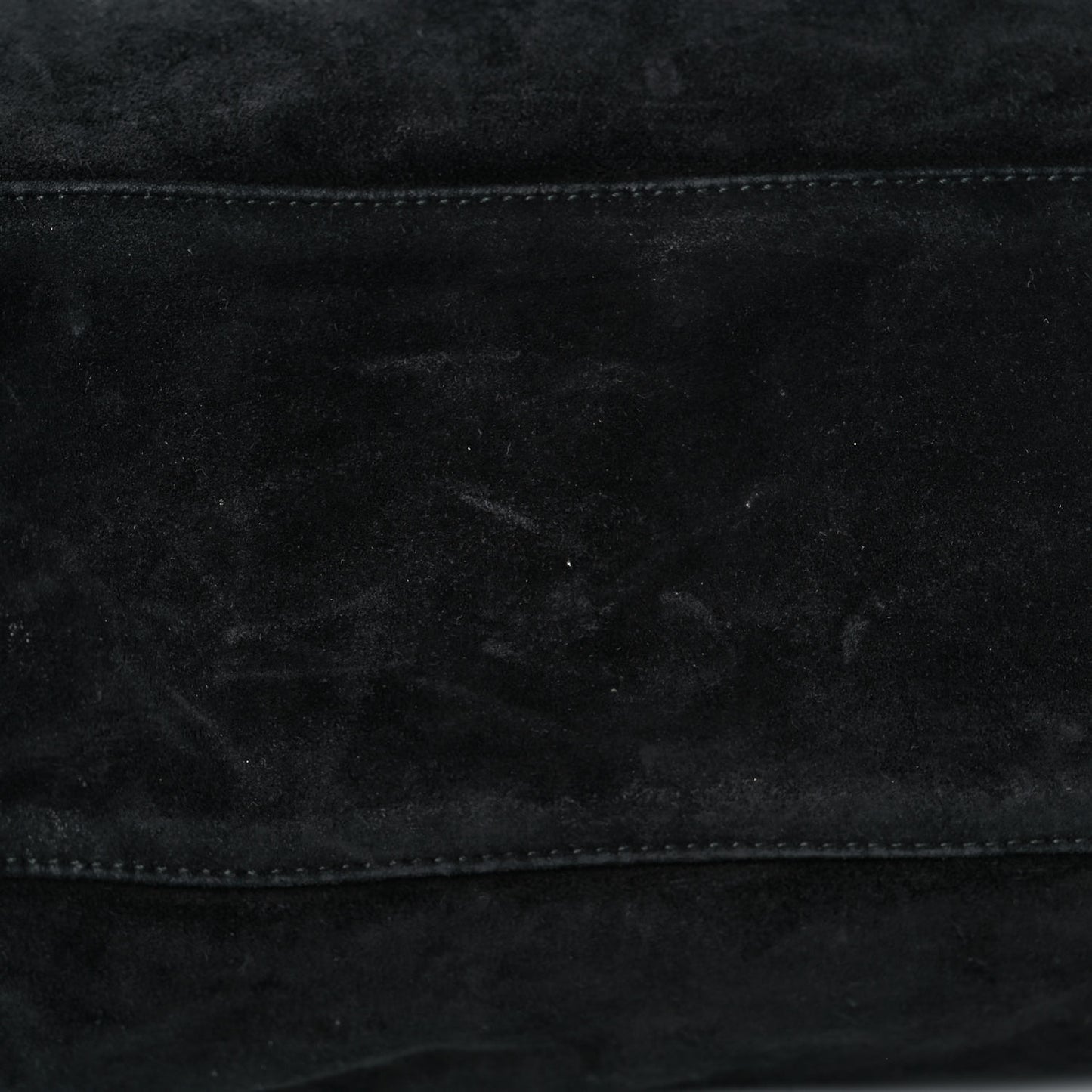 Baby Daim Suede Classic Silver Hardware City Black