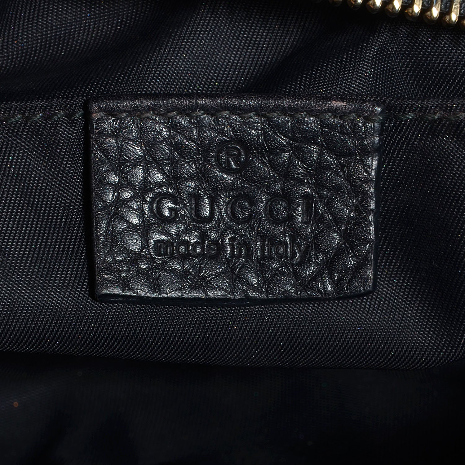 Gucci Pebbled Calfskin Medium Soho Cosmetic Case Black 6 of 8