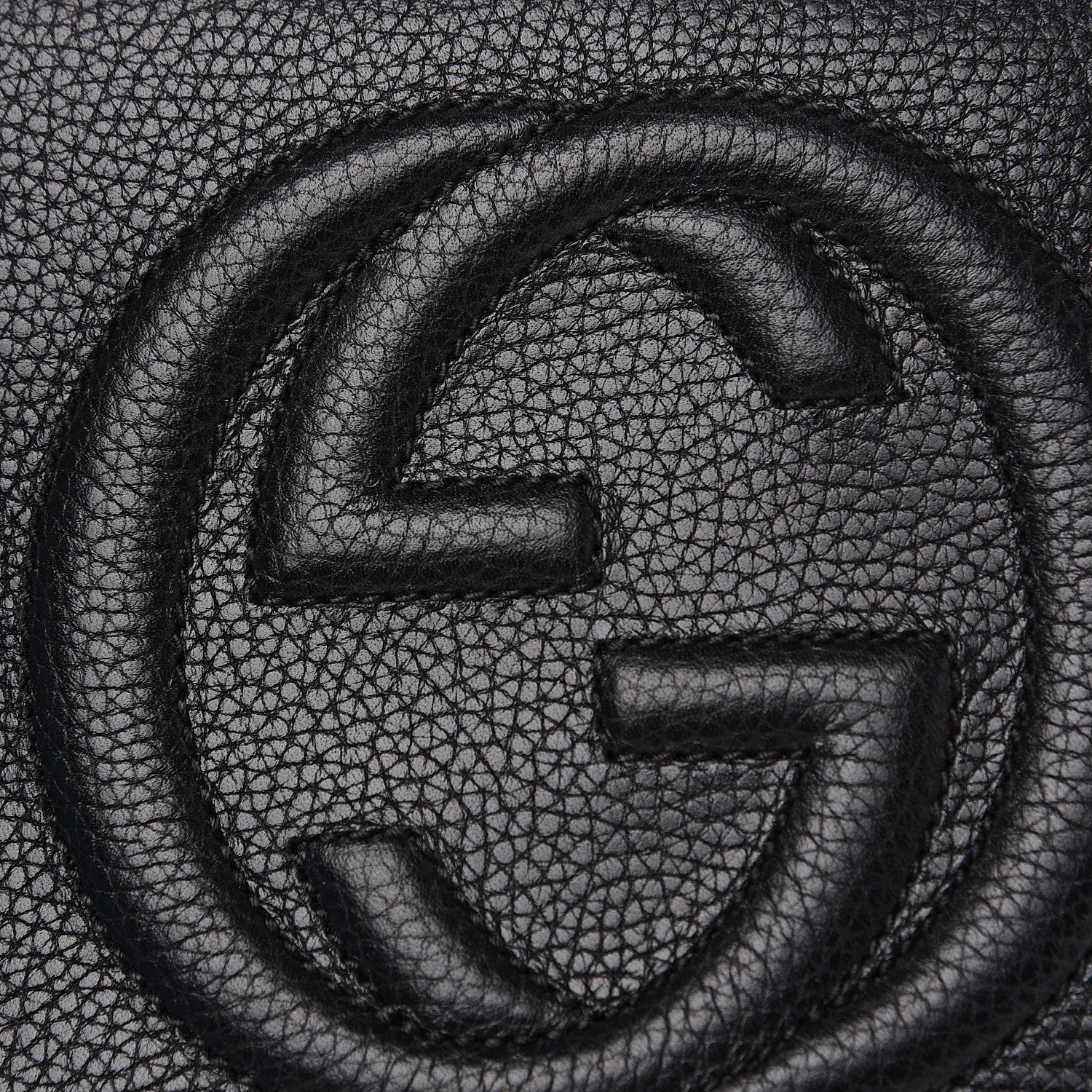 Gucci Pebbled Calfskin Small Soho Disco Bag Black 7 of 9