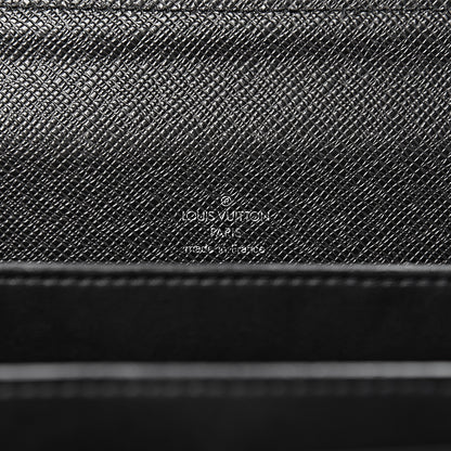 Louis Vuitton Taiga Pilot Case Oural Briefcase Black 7 of 11