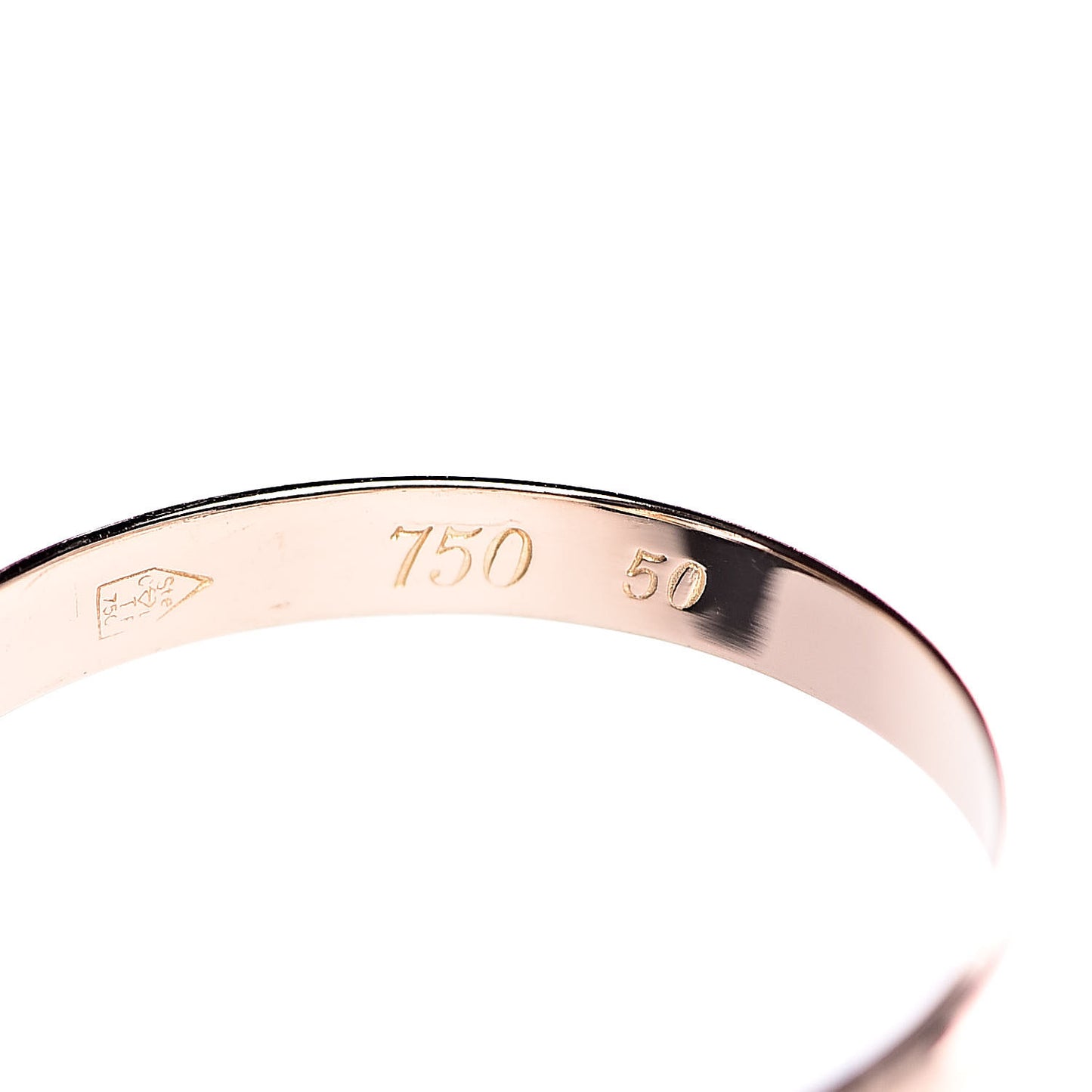 18K Pink Yellow White Gold Five Band Les Must De Trinity Ring 50 5.25