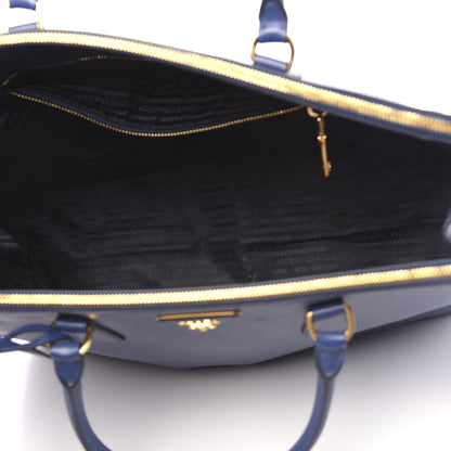 Prada Saffiano Lux Extra Large Galleria Double Zip Tote Bluette 5 of 10