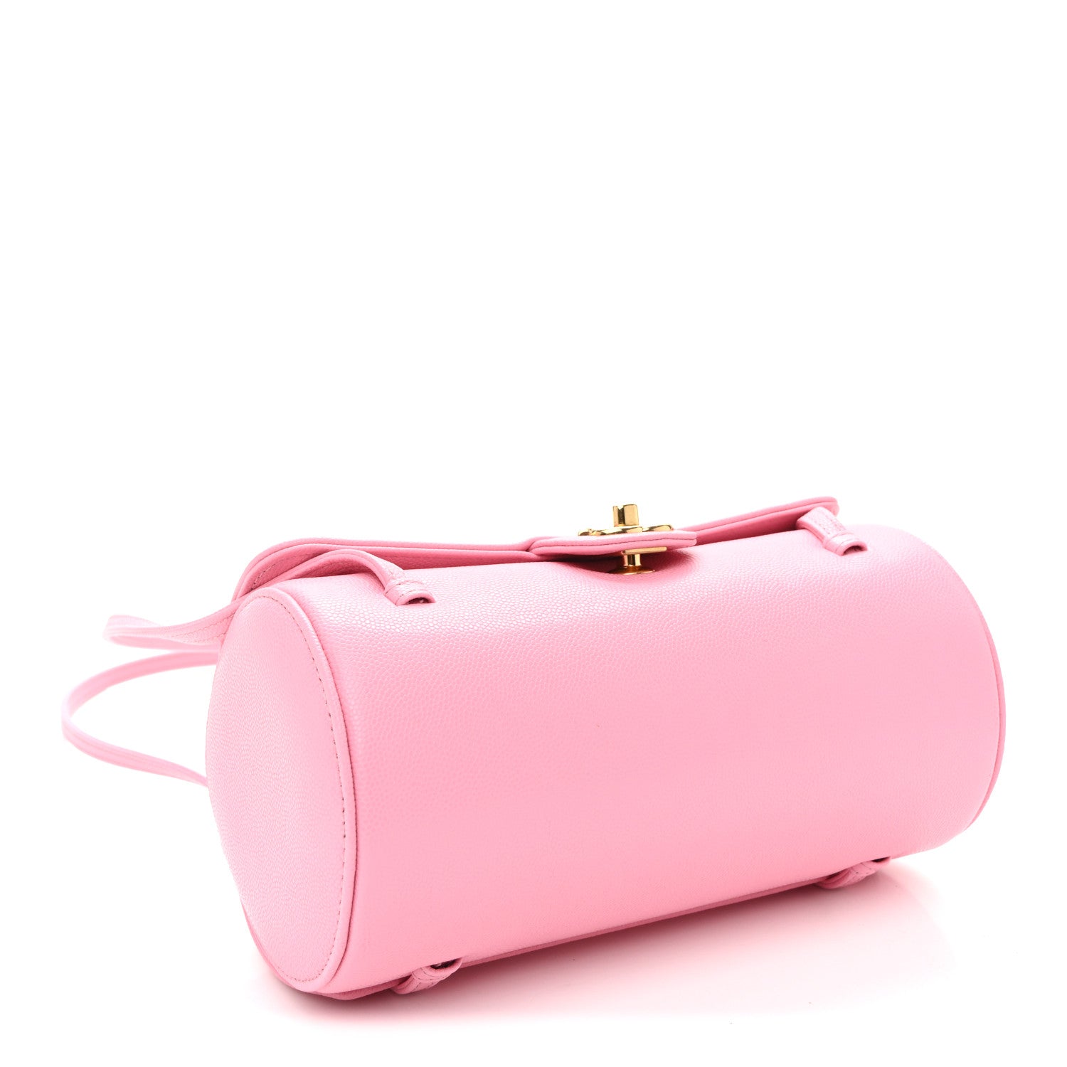 Chanel Shiny Caviar Preppy Coco Small Bowling Bag Pink 4 of 10