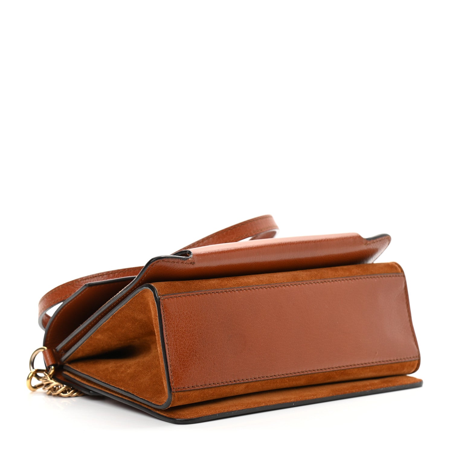 Givenchy Goatskin Suede Small GV3 Shoulder Bag Amber Mastic 4 of 20