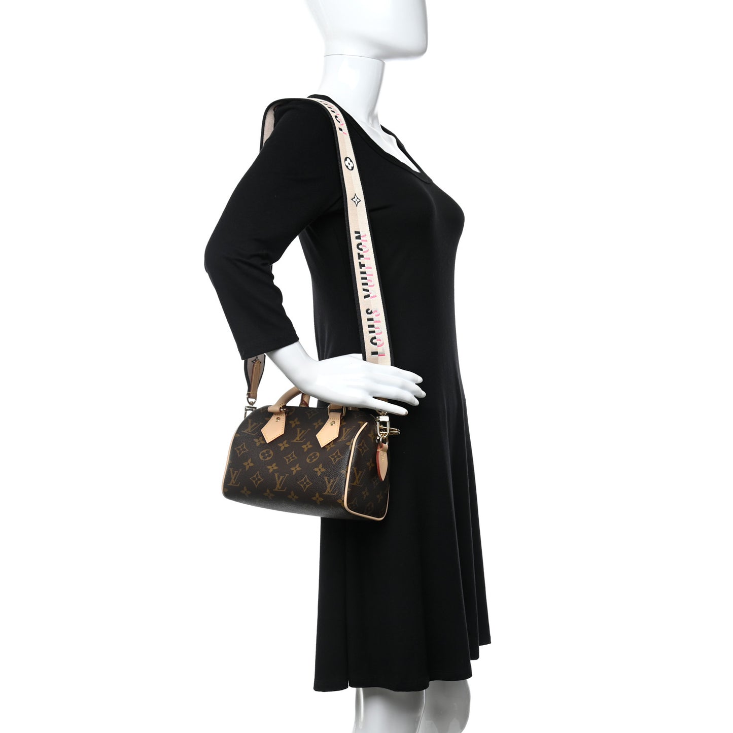 Monogram Speedy Bandouliere 20 Black