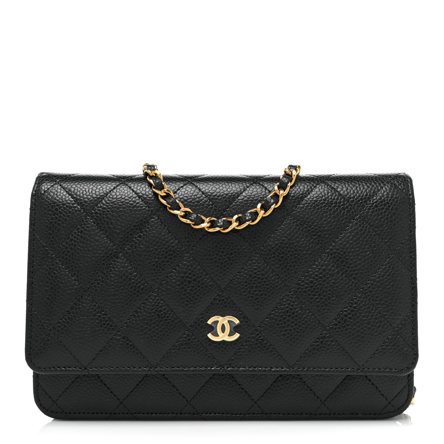 Chanel Caviar Quilted Wallet On Chain WOC Black 1 of 9