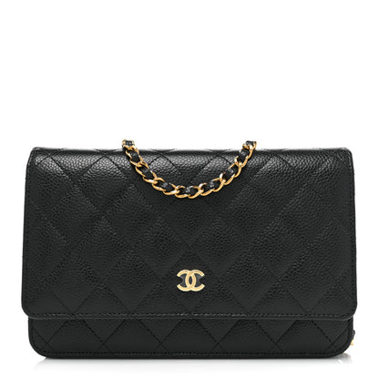 Chanel Caviar Quilted Wallet On Chain WOC Black 1 of 9
