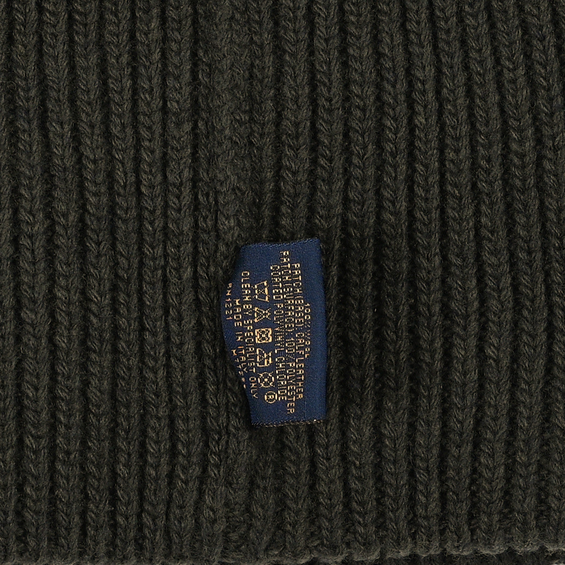 Wool LV initials Monogram Beanie Hat Khaki