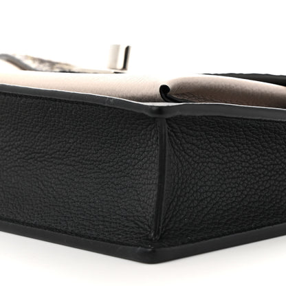 Louis Vuitton Soft Calfskin Snakeskin My Lockme Chain Bag Pochette Black 9 of 10