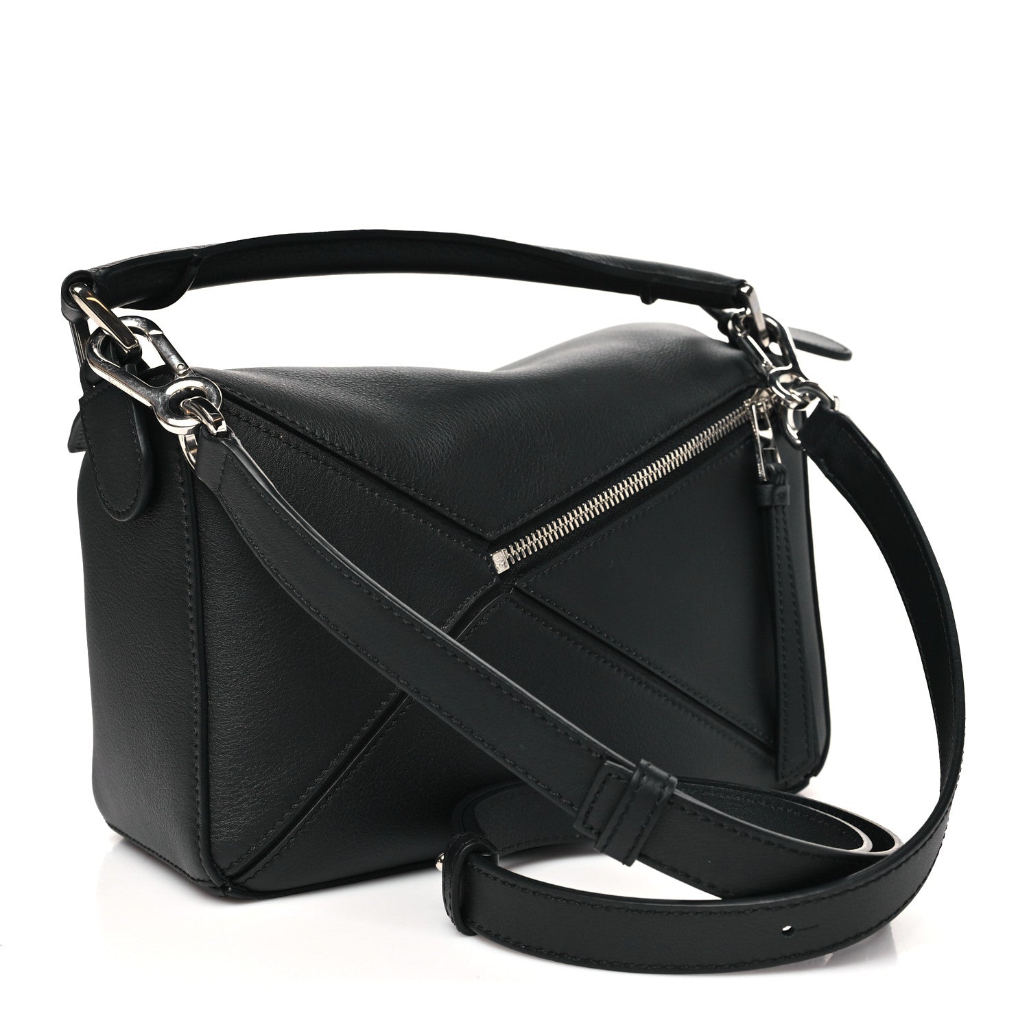 Loewe Calfskin Small Puzzle Bag Black 3 of 9