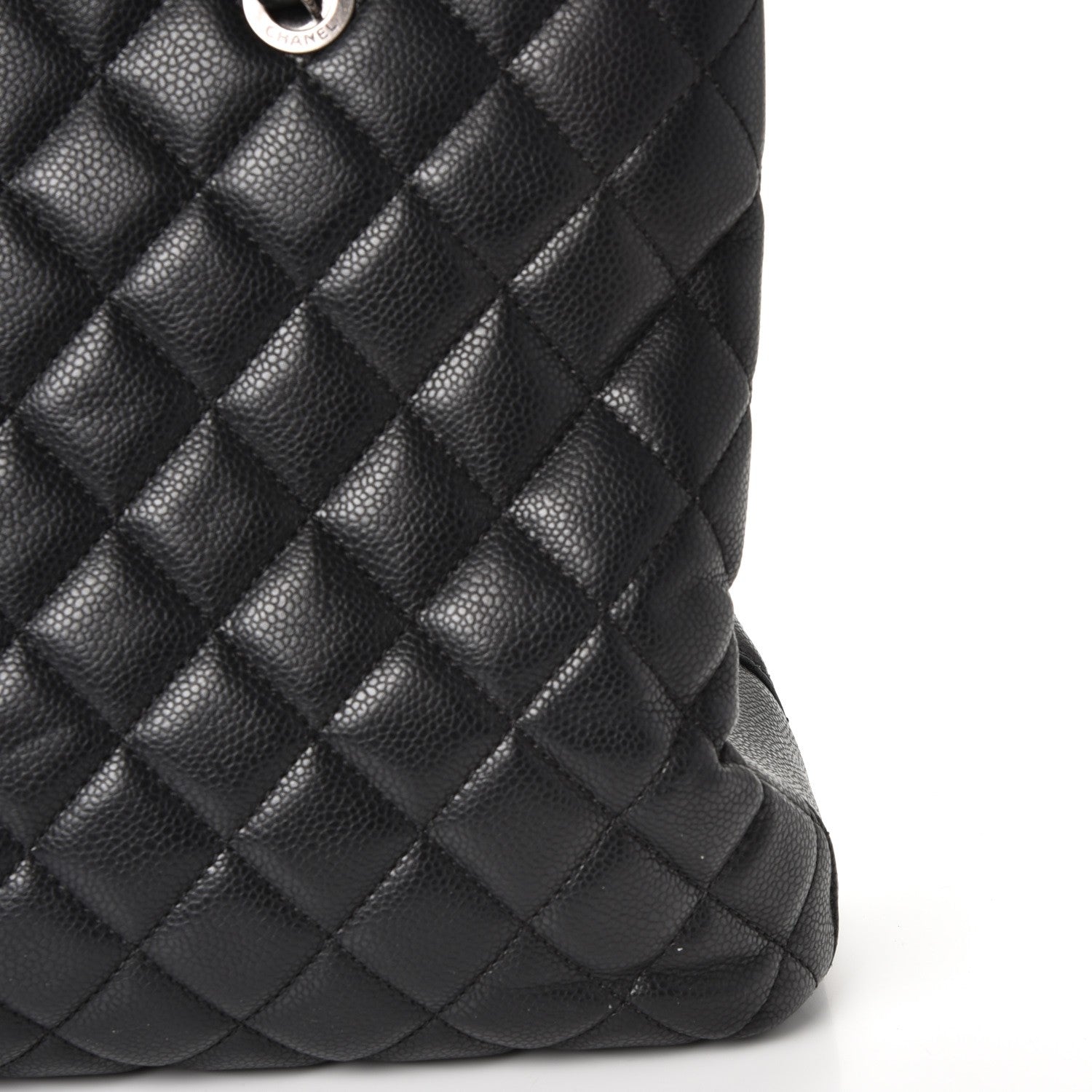 Chanel Caviar Quilted City Shopping Tote Black 8 of 10