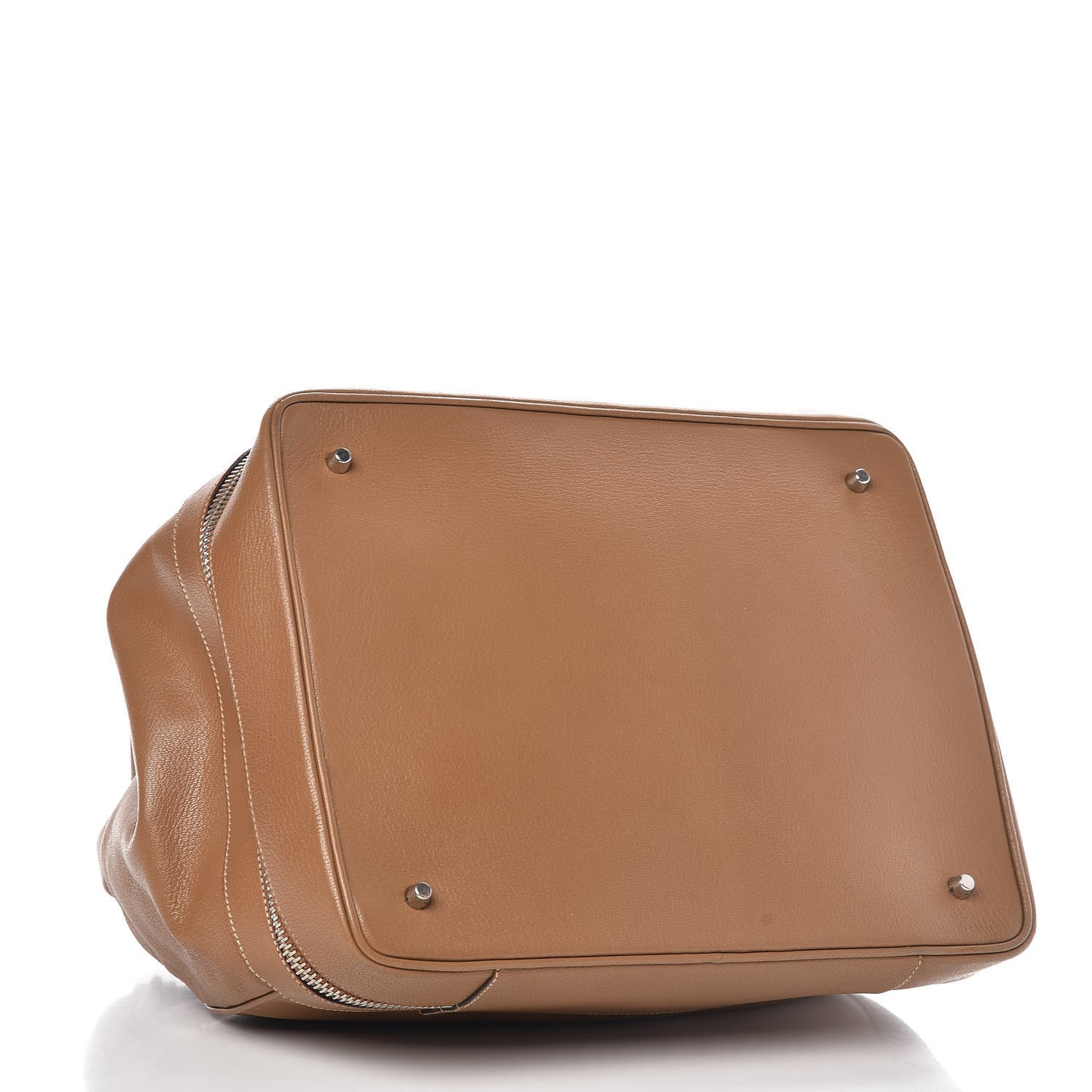 Goatskin Cerniera Doctor Bag Beige