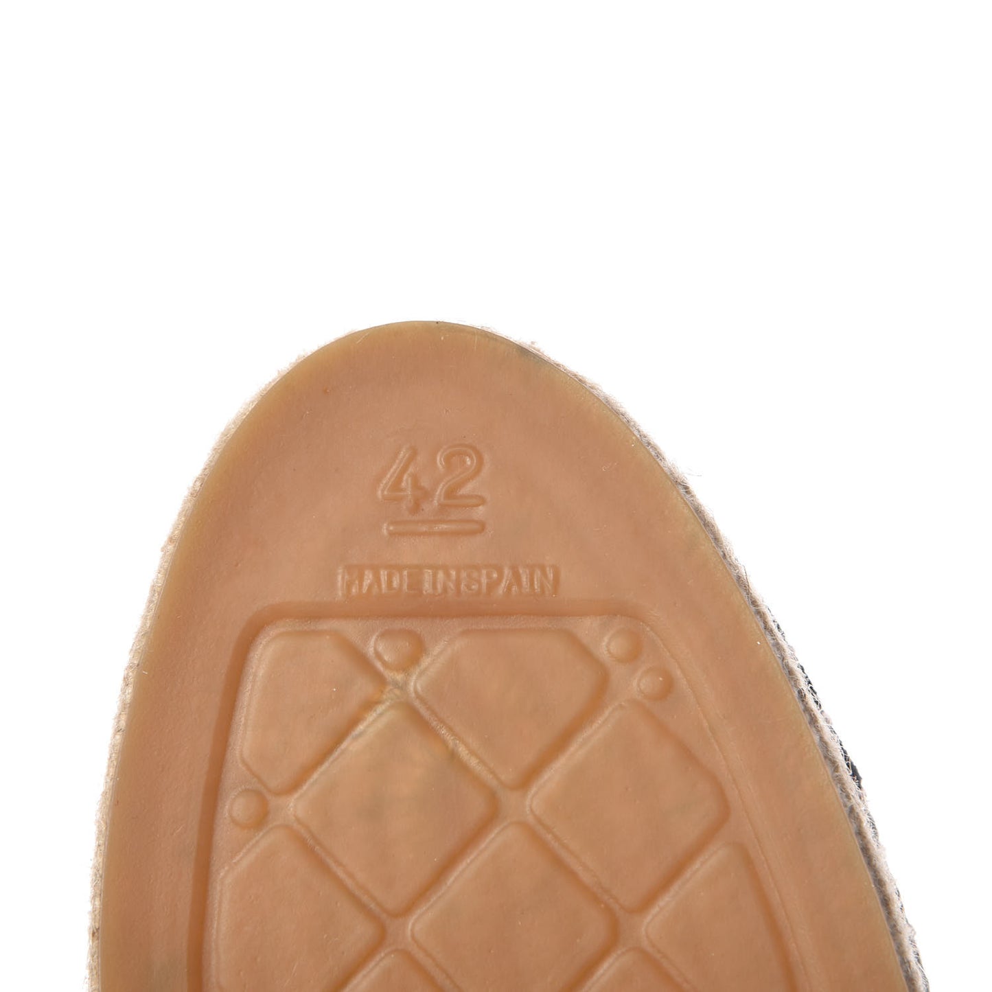 Linen CC Espadrilles 42 White Black
