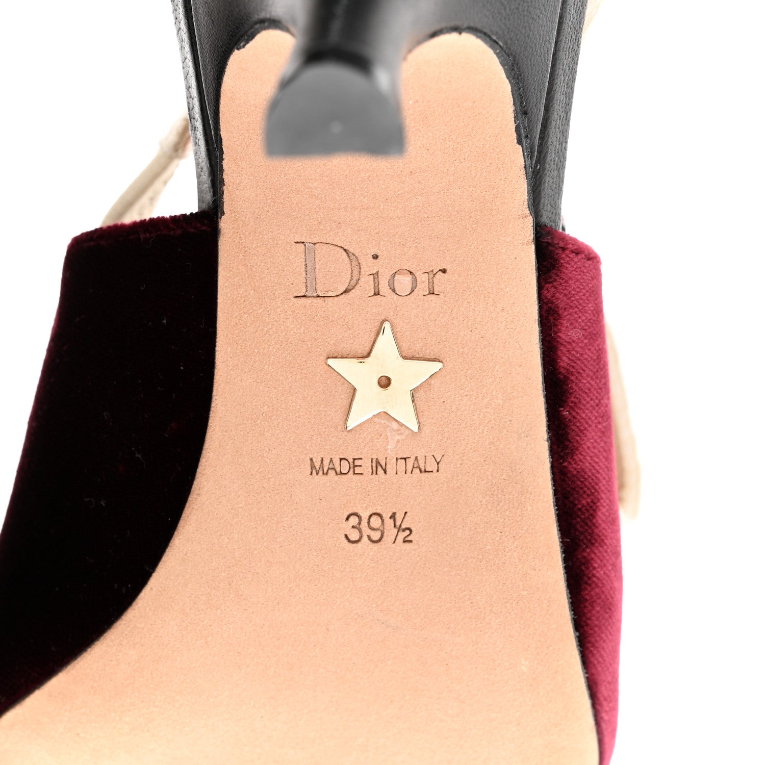 Christian Dior Velvet Ribbon J'Adior Slingback 65mm Pumps 39.5 Deep Amaranth 8 of 11