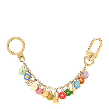 Louis Vuitton Metal Enamel Pastilles Key Chain Bag Charm Multicolor 1 of 4