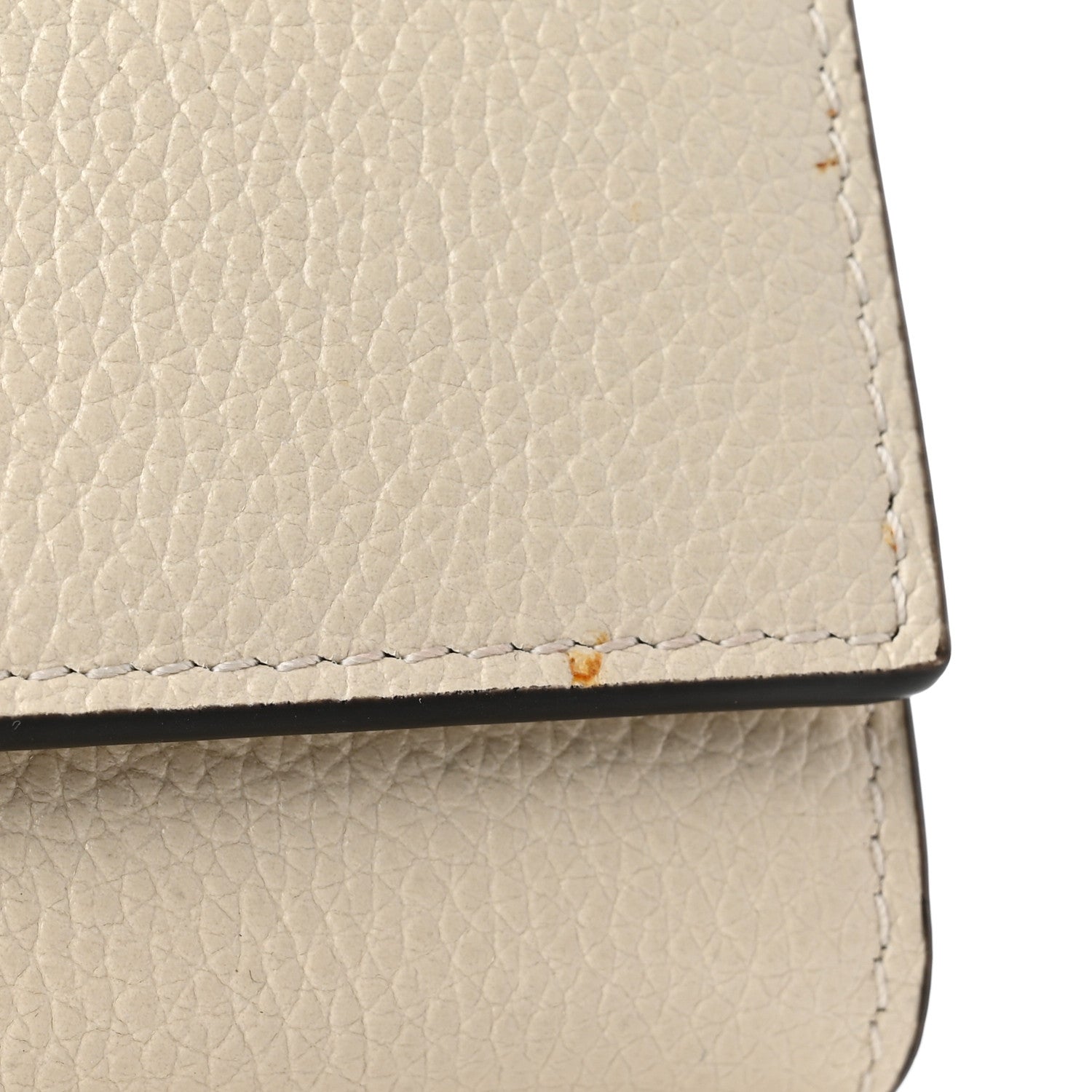 Gucci Grainy Calfskin Zumi Continental Wallet Vintage White 10 of 10