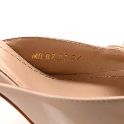 Christian Dior Patent Calfskin C'est Dior 80mm Slingback Sandals 37 Chair 9 of 10