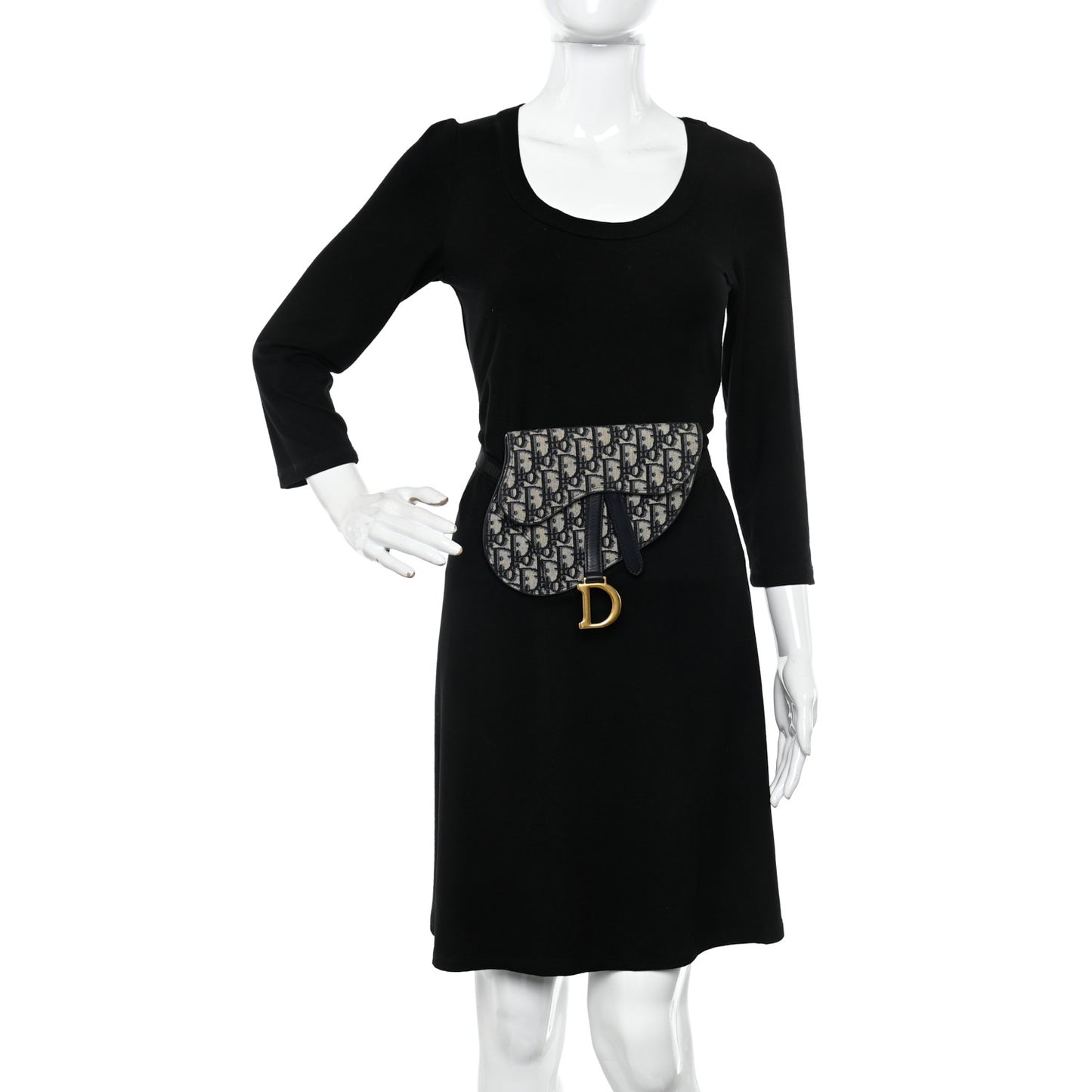 Oblique Saddle Belt Pouch Blue