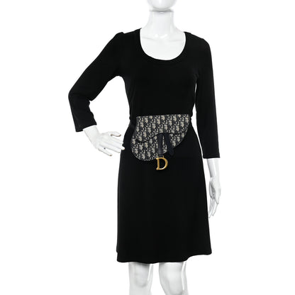 Christian Dior Oblique Saddle Belt Pouch Blue 2 of 11