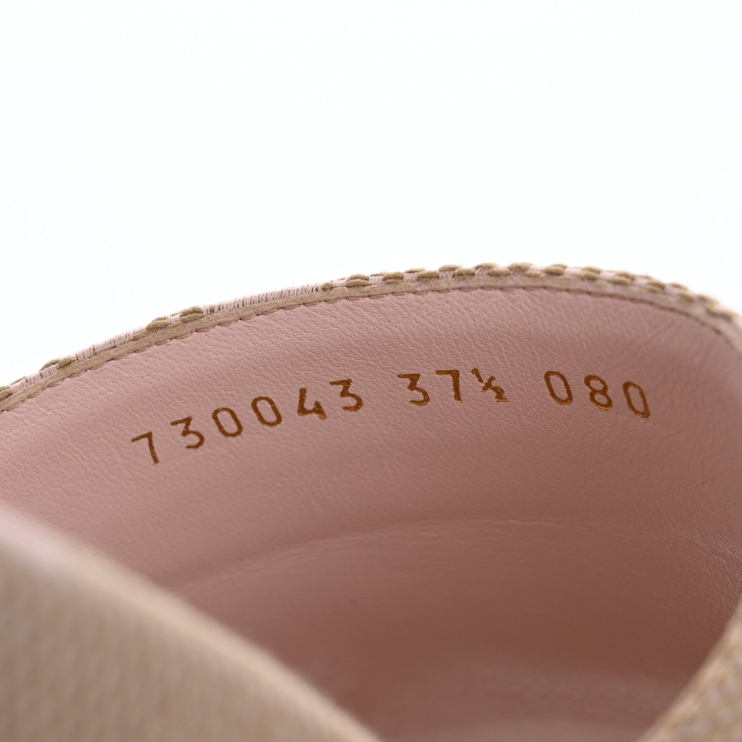 Gucci Monogram Jumbo GG Angelina Platform 55mm Slide Sandals 37.5 Beige Perfect Pink 9 of 10