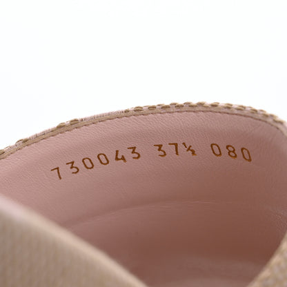 Gucci Monogram Jumbo GG Angelina Platform 55mm Slide Sandals 37.5 Beige Perfect Pink 9 of 10