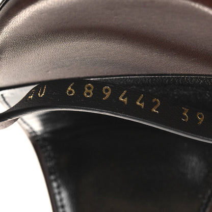Saint Laurent Calfskin Cassandra 100 Sandals 39 Moro 7 of 10