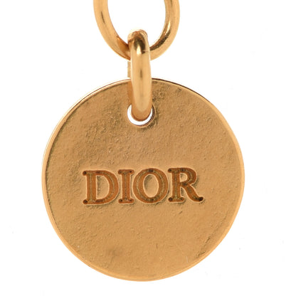Christian Dior Crystal Heart Necklace Gold 6 of 6