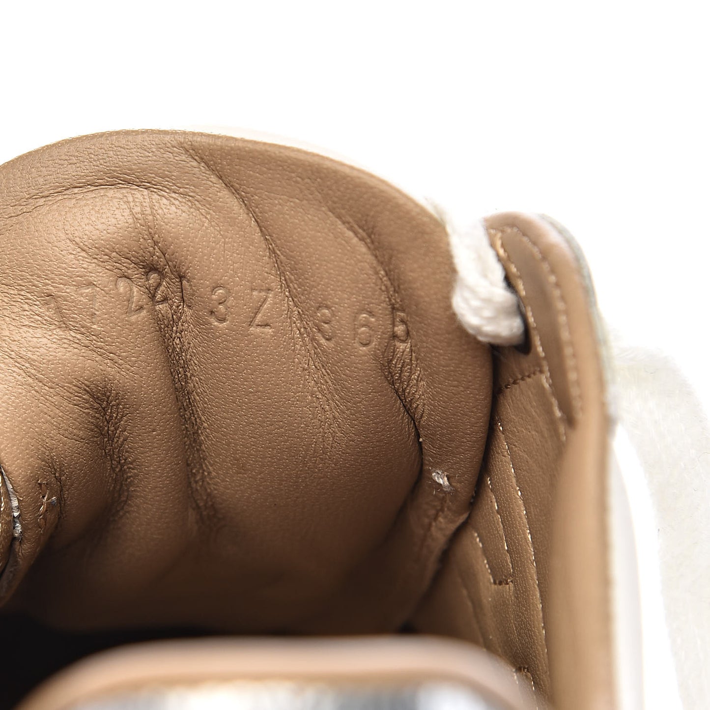 Calfskin Polo Sneakers 36.5 White