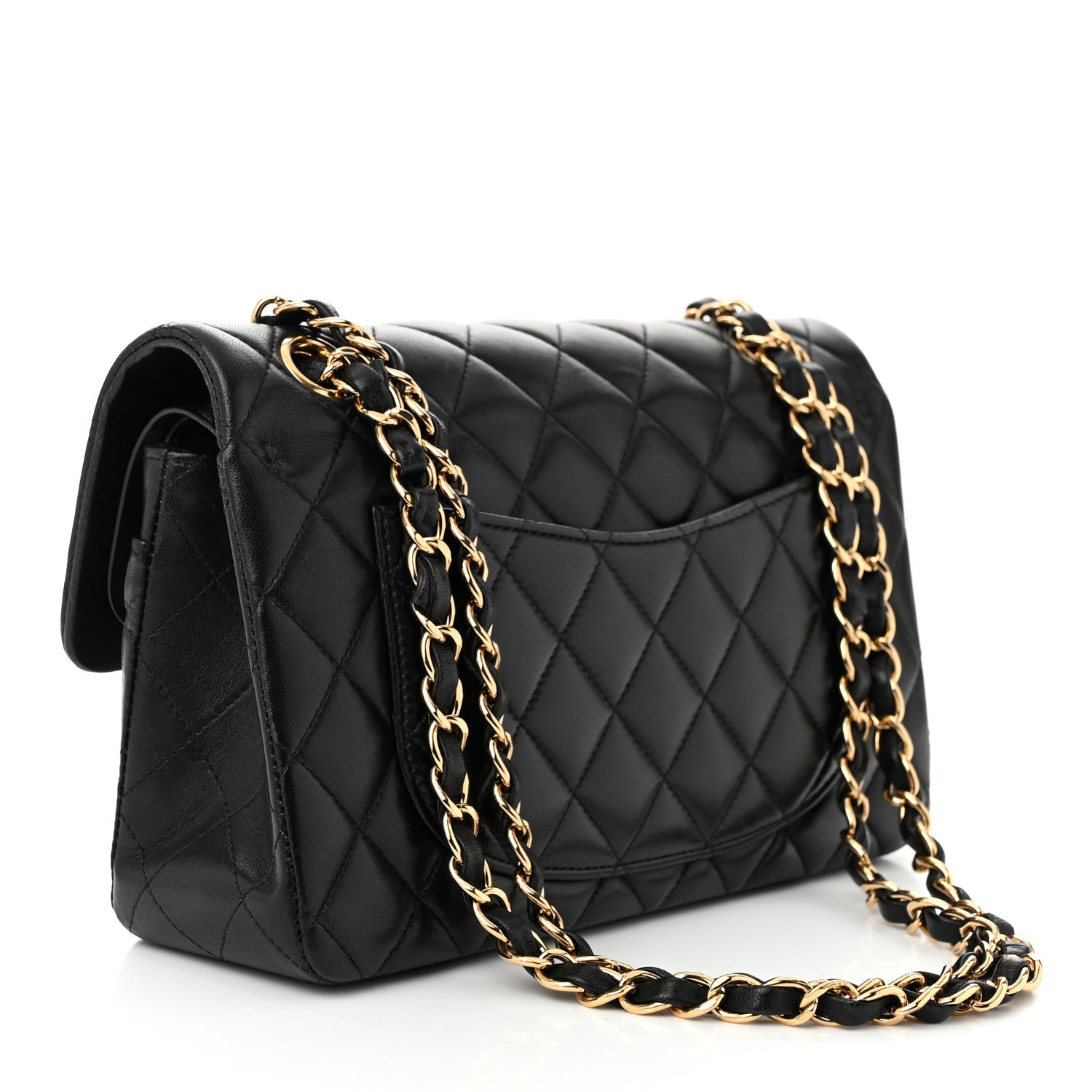 Chanel Lambskin Quilted Small Double Flap Black 2 of 10