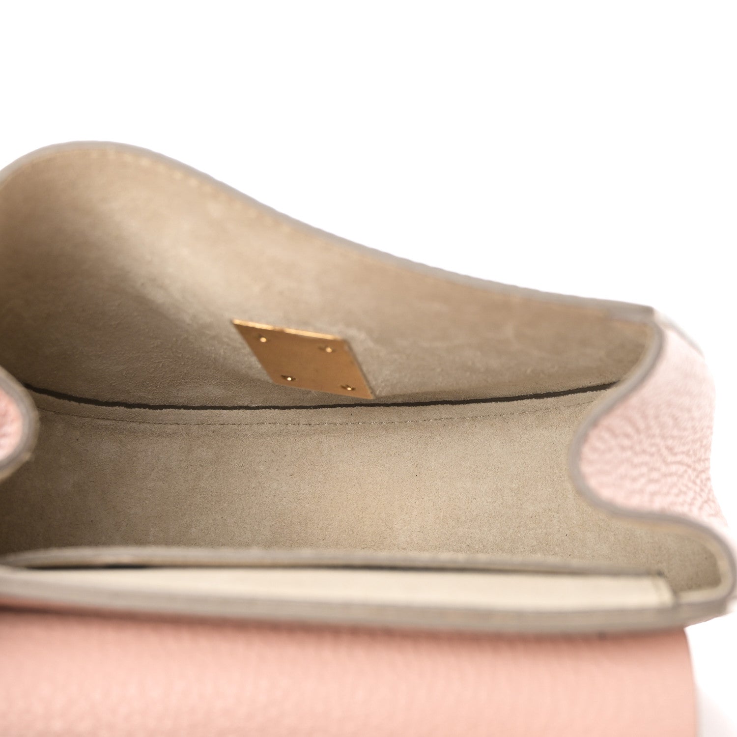 Chloe Grained Lambskin Mini Drew Shoulder Bag Cement Pink 5 of 9