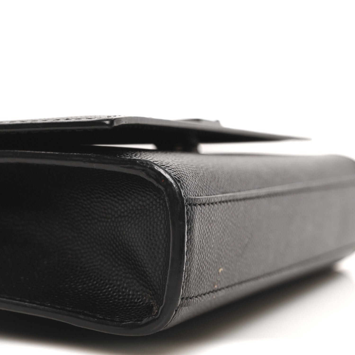 Saint Laurent Grain De Poudre Small Monogram Monochrome Kate Satchel Black 10 of 11