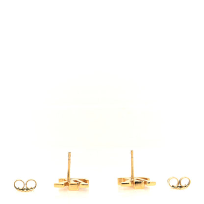 Louis Vuitton Metal LV Iconic Earrings Gold 3 of 4