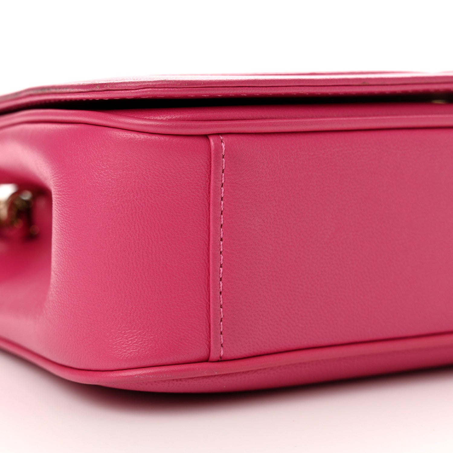 Chanel Lambskin CC Mania Flap Bag Pink 9 of 11