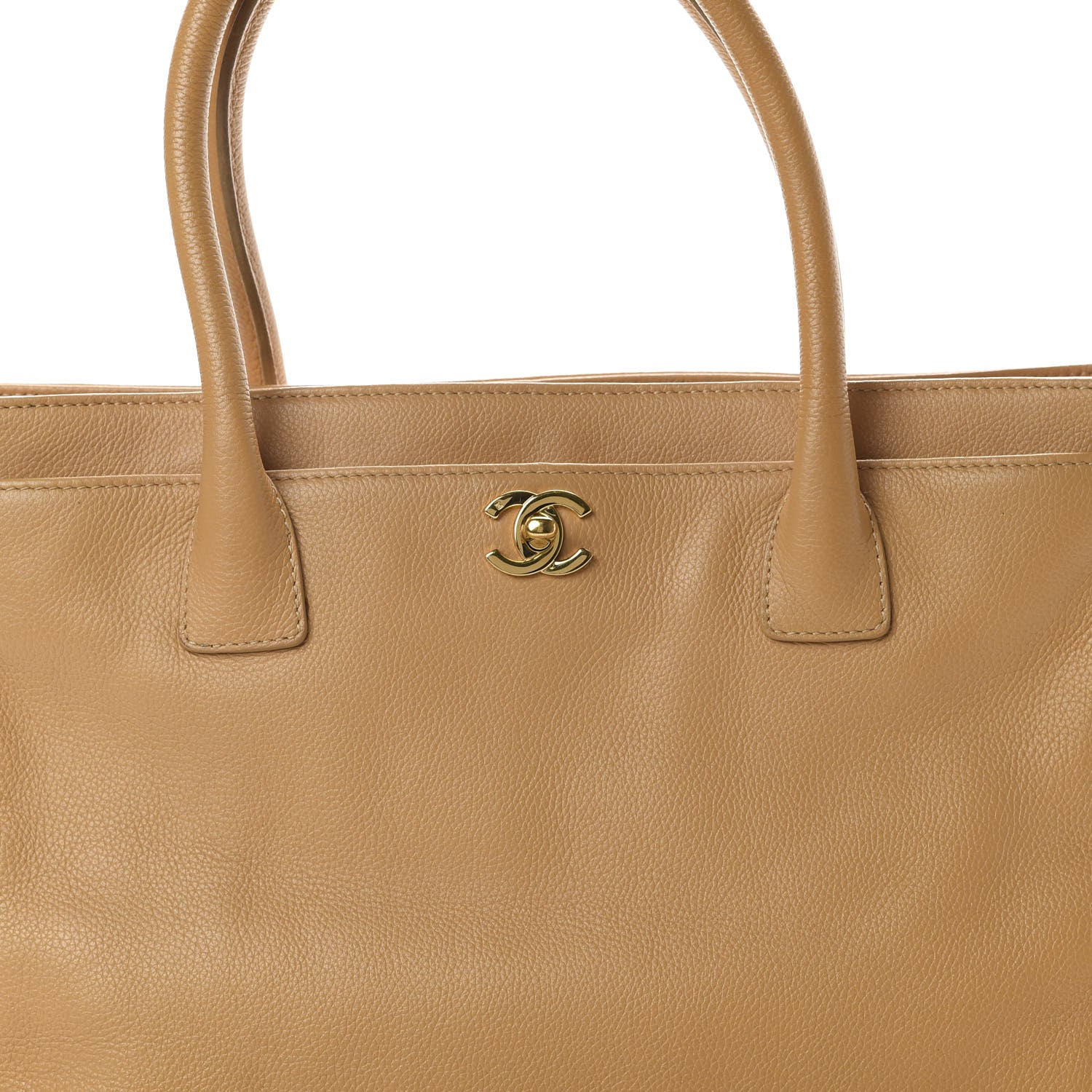 Chanel Calfskin Cerf Executive Shopper Tote Beige 9 of 21