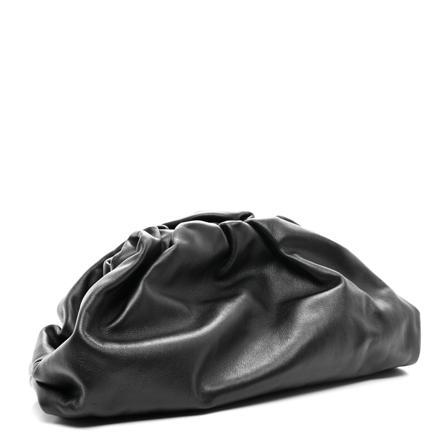 Bottega Veneta Smooth Butter Calf The Pouch Oversized Clutch Black 3 of 7