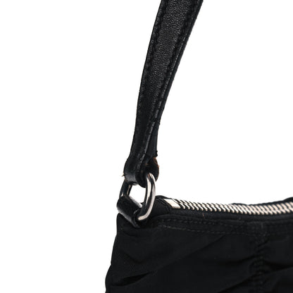 Prada Tessuto Nylon Gaufre Shoulder Bag Black 8 of 9