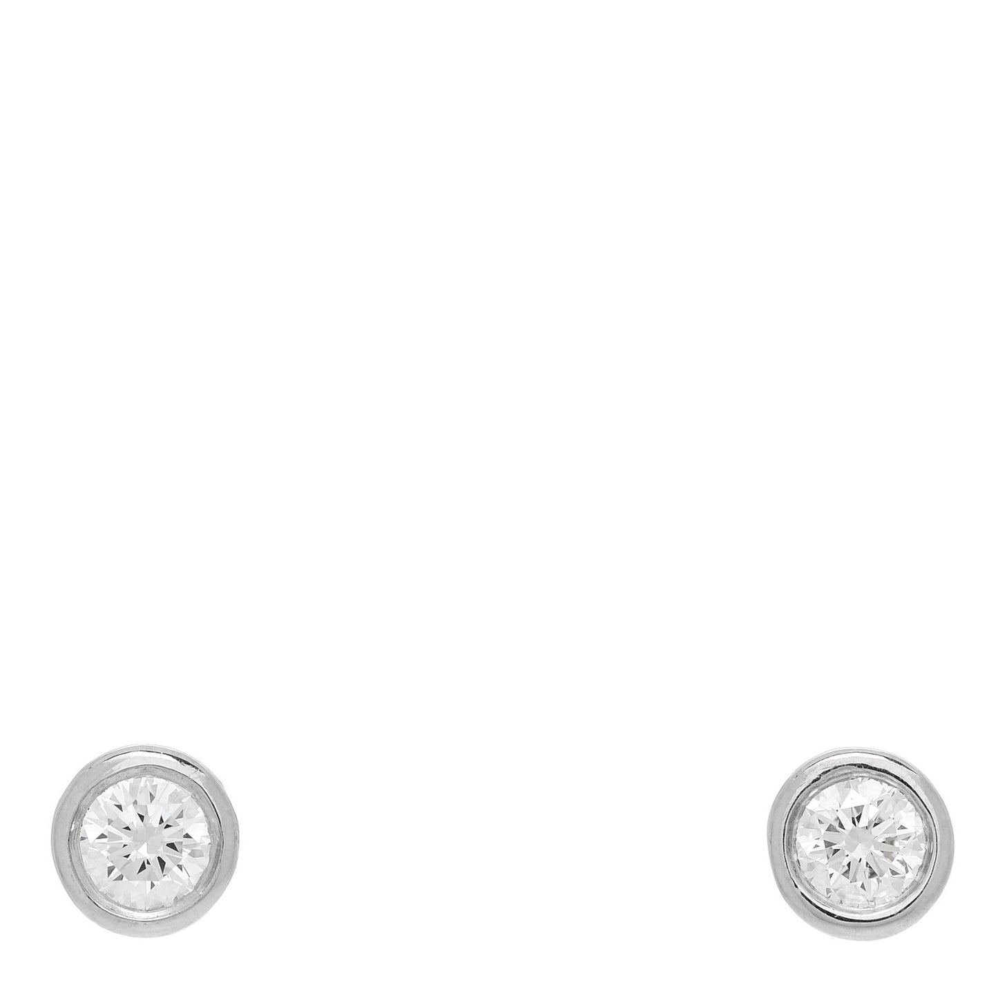 Platinum Diamond .34ctw Elsa Peretti Diamonds By The Yard Earrings