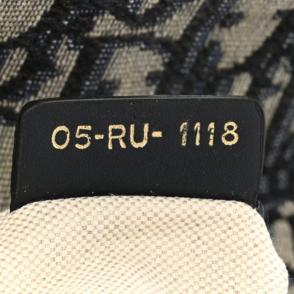 Christian Dior Oblique Mini Saddle Bag Blue 7 of 9