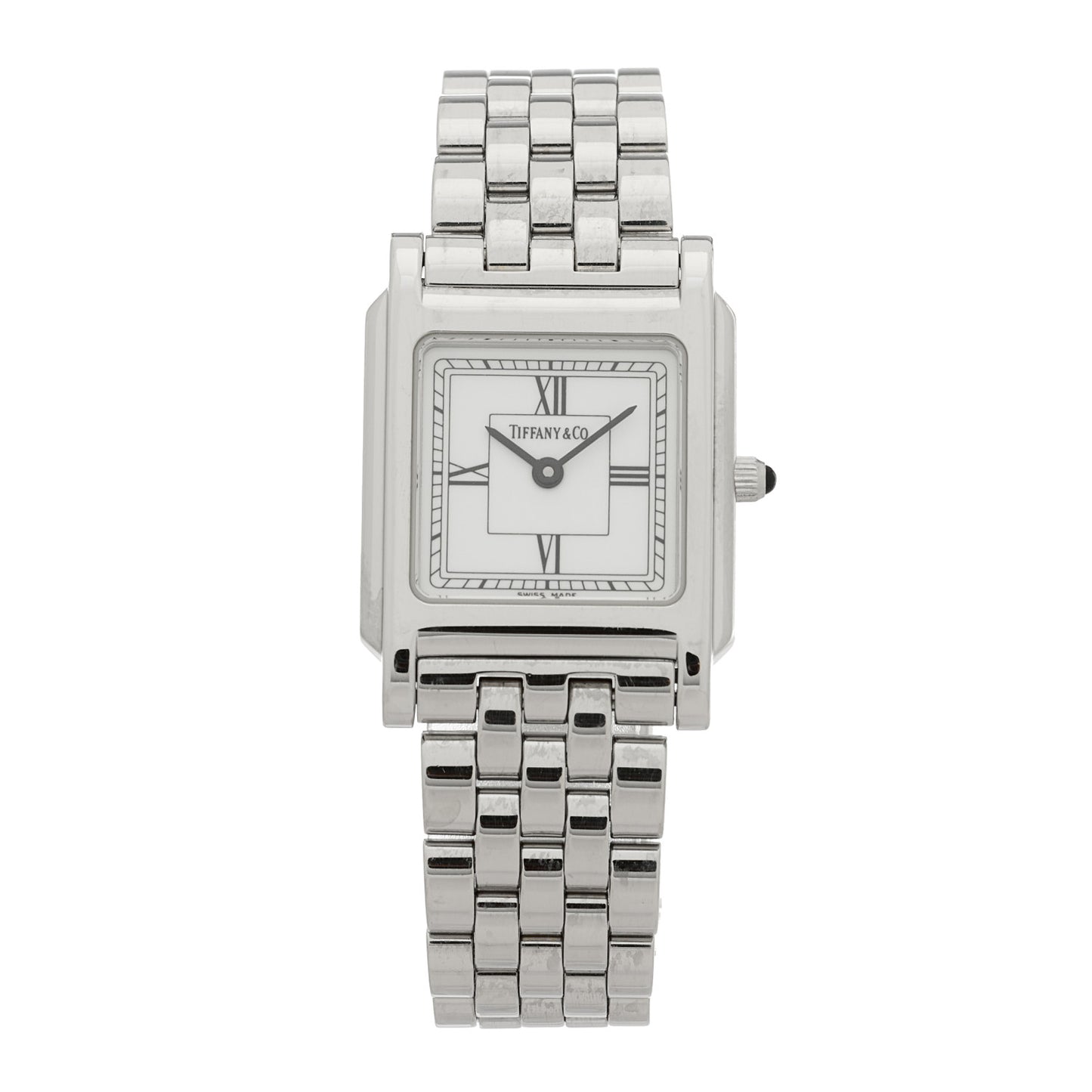 Stainless Steel 24mm Classic Square Quartz Watch