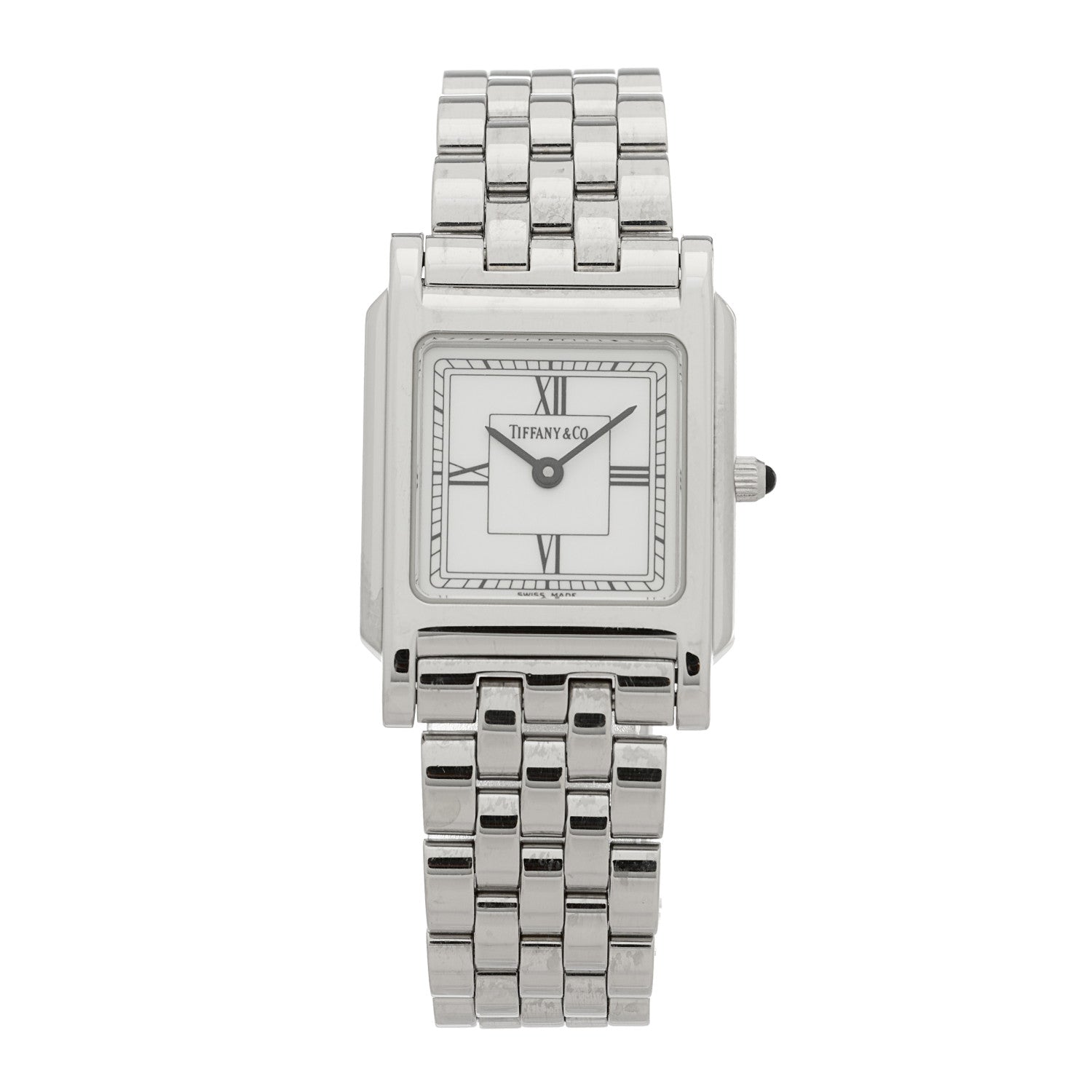Tiffany Stainless Steel 24mm Classic Square Quartz Watch 1 of 4