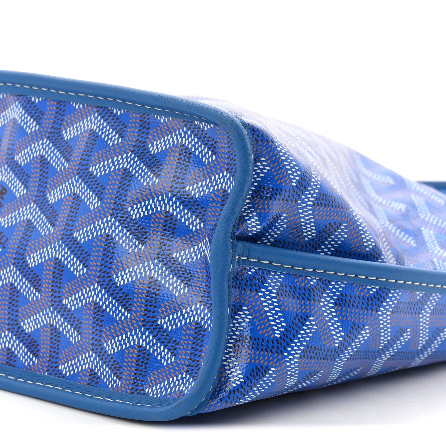 Goyardine Reversible Mini Anjou Sky Blue