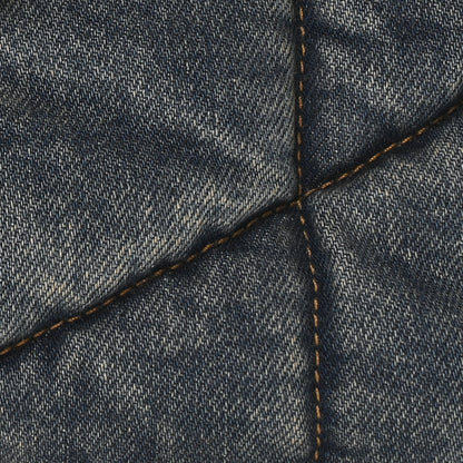 Saint Laurent Denim Quilted Medium Loulou Puffer Monogram Chain Satchel Blue Cinnamon 8 of 11