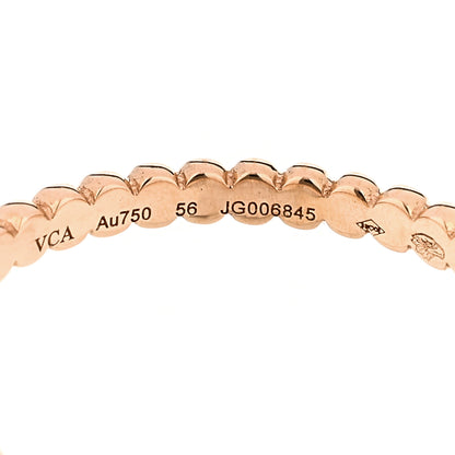 Van Cleef & Arpels 18K Rose Gold Small Perlee Ring 56 7.5 4 of 4